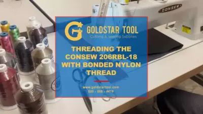 Tutorial - Threading the Consew 206RBL-18 with Bonded Nylon Thread